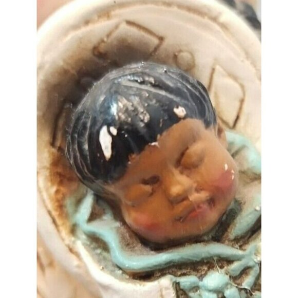 Vtg Universal Statuary Corp Native American Woman w/Baby Signed Kendric 1978 - Picture 12 of 15